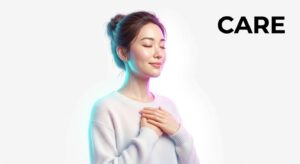 산부인과 상담 후 평온한 상태의 여성 모델